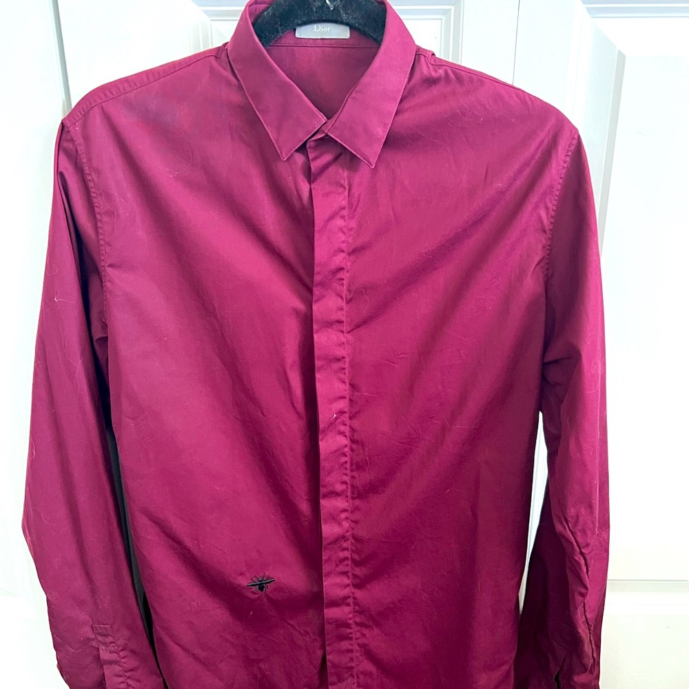 Iconic Bee Dior Homme Button Down sz 38